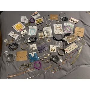 RANDOM 10 PAIR JEWELRY SETS MYSTERY BAG BOX GOLD SILVER BRACELET EARRING NECKLAC